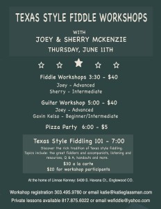 Texas Style Workshop